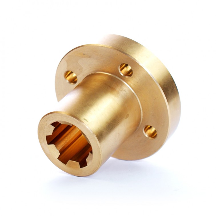 Tuleja wieloklinowa KW 13x16 Materiał brąz kołnierz